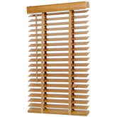 Sekey real wood blind - oak color - 50 mm slats with natural wood look